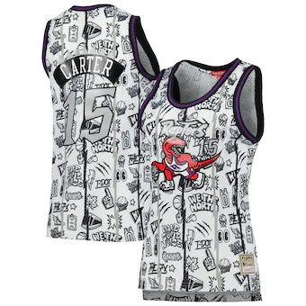 womens mitchell and ness vince carter white toronto raptors-366